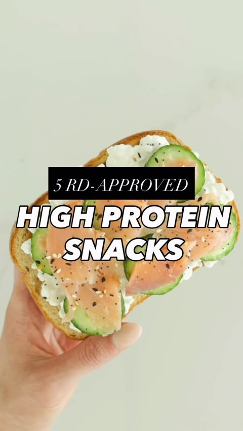 Instagram post by @nutritionbymia for Atkins. Caption reads: [...] meet your protein goals ✨ #sponsored....