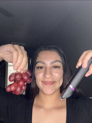 TikTok post by @baby.girl.kaitlyn for OLOV. Caption reads: [...] see if this passes the grape test 🍇👀....