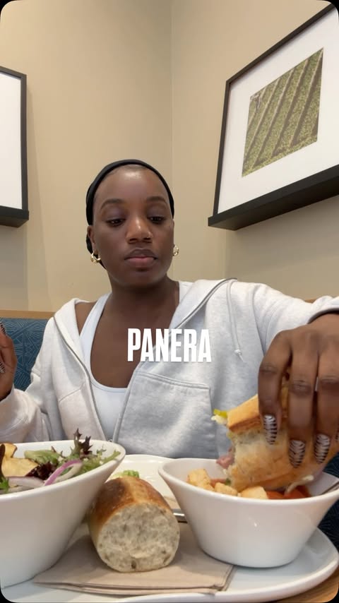 Instagram post by @sharidyonne for Panera Bread. Caption reads: I’ve always been a mix and match kinda girl, and....