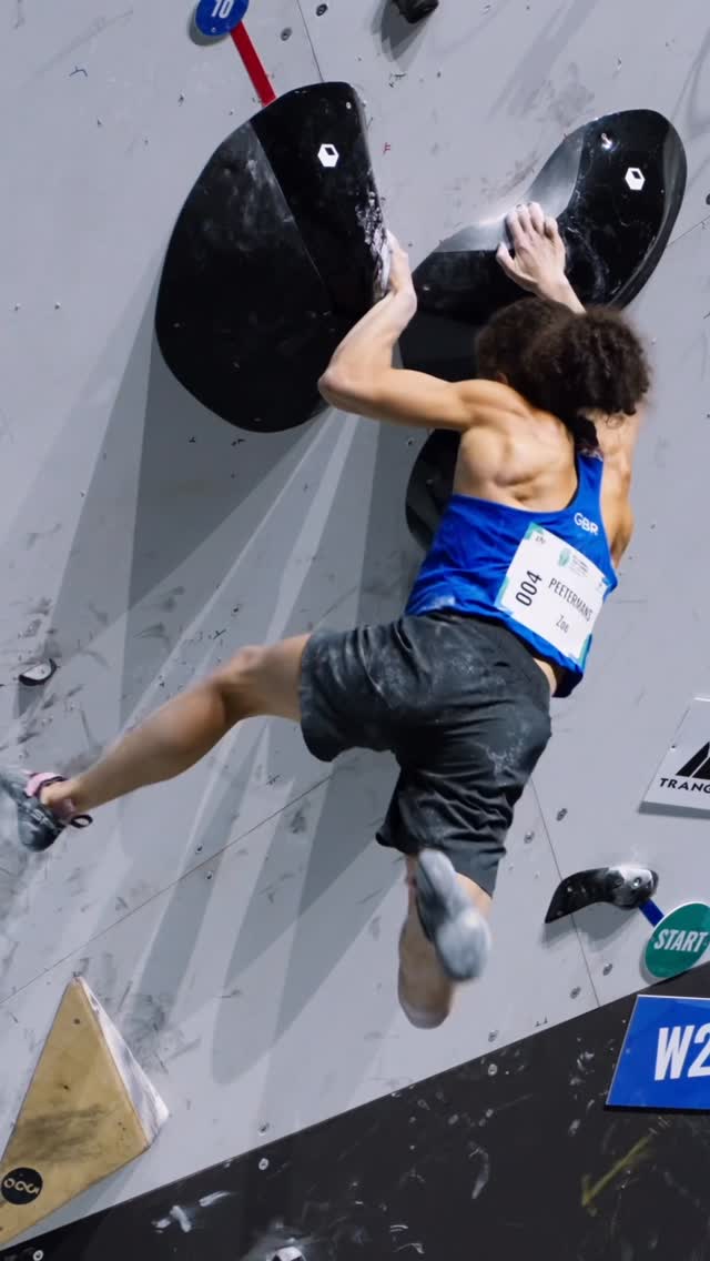 Instagram post by @gb_climbing for National Lottery Good Causes. Caption reads: [...] 🔜👑 📹 @sol.stott @uk_sport |....