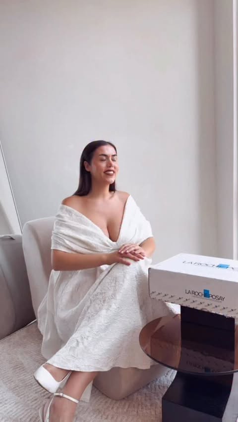 Instagram post by @esraurn for LaRochePosayUS. Caption reads: ✨ Discover skincare that truly works — gentle,....