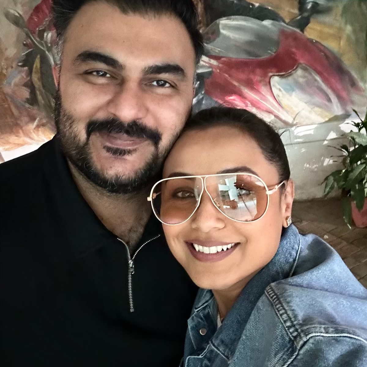 Instagram post by @abhiraj88 for Yash Raj Films. Caption reads: With the real Mardaani #ranimukerji !!! A big....