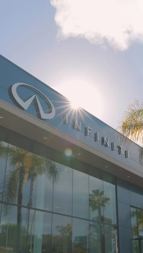 Instagram post by @sparkle_films for INFINITI. Caption reads: Experience luxury like never before with INFINITI!....