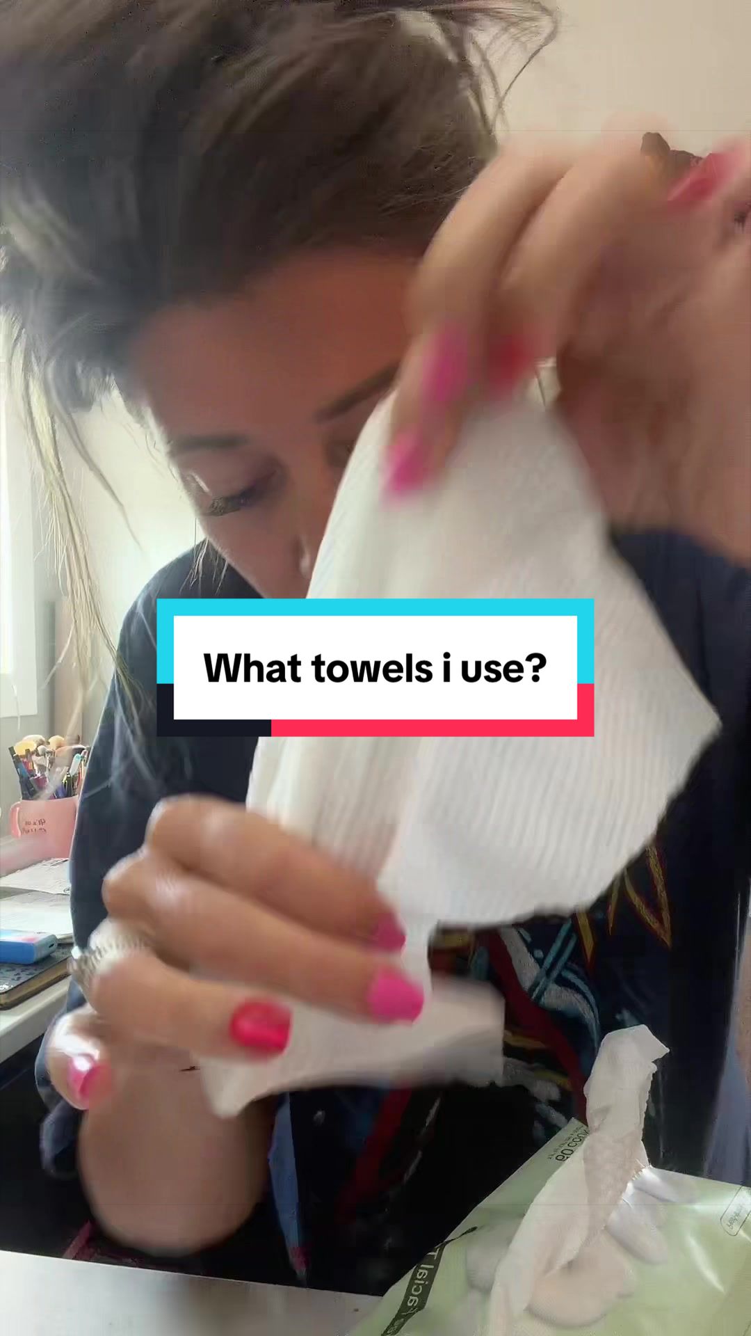 TikTok post by @ashmartodam for Unifree US. Caption reads: [...] skin than a regular old wash cloth!....