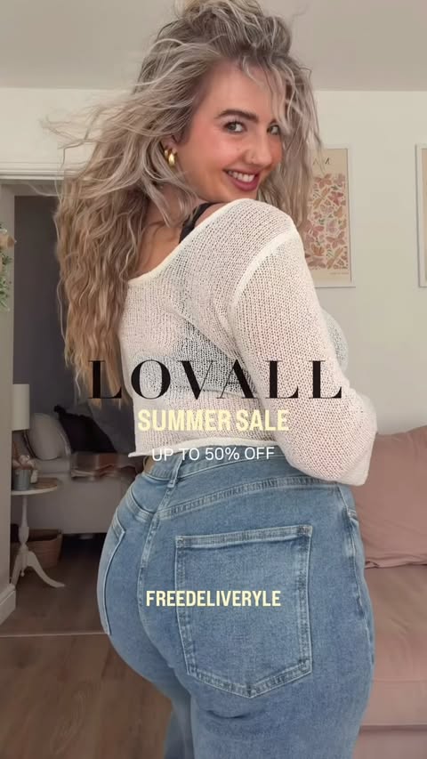 Instagram post by @itslaurenedgex for LOVALL. Caption reads: 🌞🍉✨SUMMER SALE✨🍉🌞 @lovallofficial up to 50%....