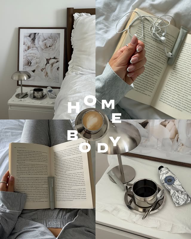 Instagram post by @lifestyle.debi for Desenio. Caption reads: [...] diaries filled with cozy moments @desenio....