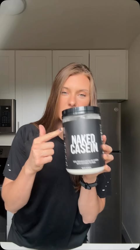 Instagram post by @olivia_radz for Naked Nutrition. Caption reads: [...] had ✨thoughts✨. But Naked Casein by....