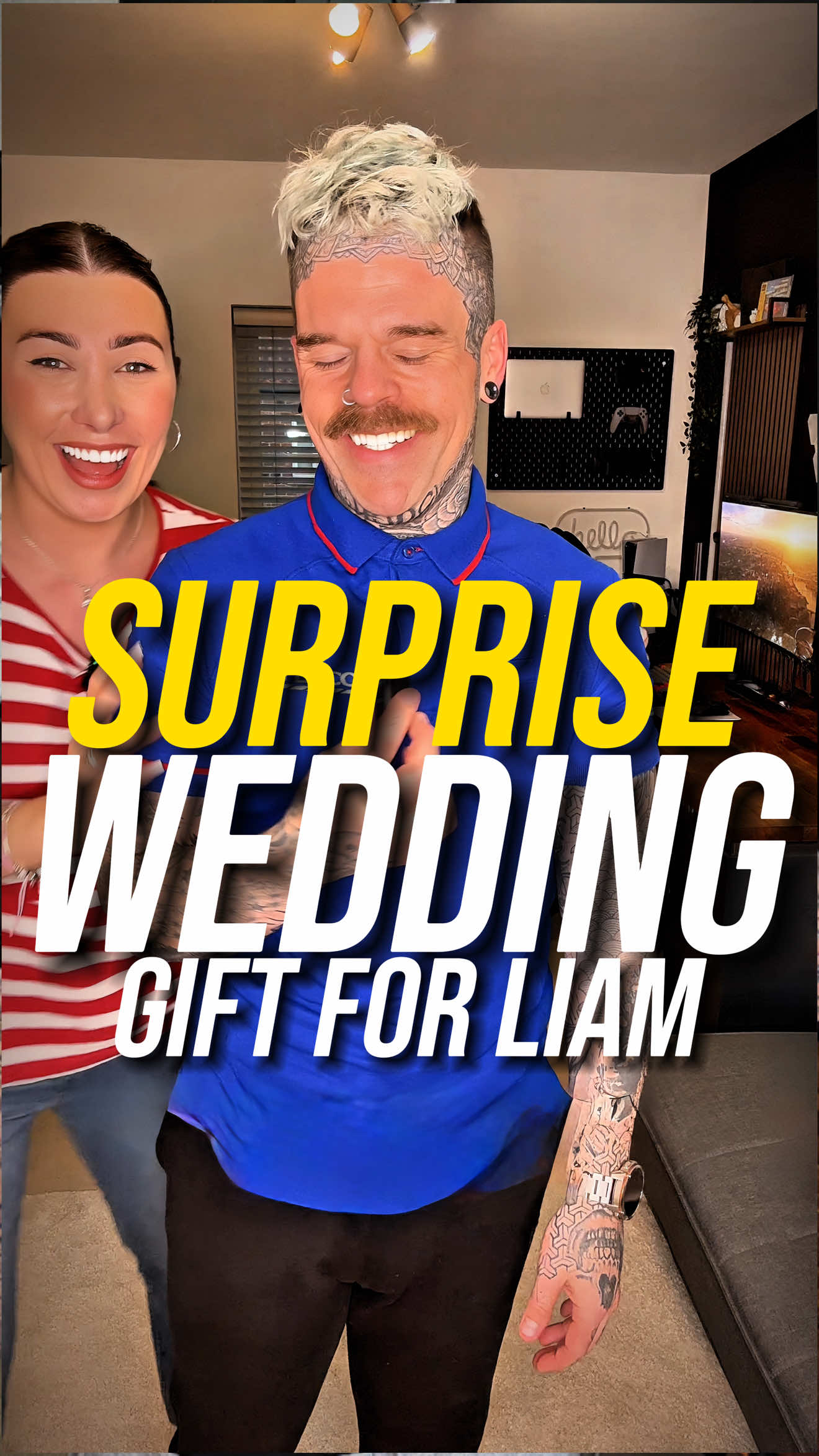 TikTok post by @alexisblakeofficial for Blacklyte. Caption reads: [...] #fyp #giftforhim #wedding @Liam Blake....