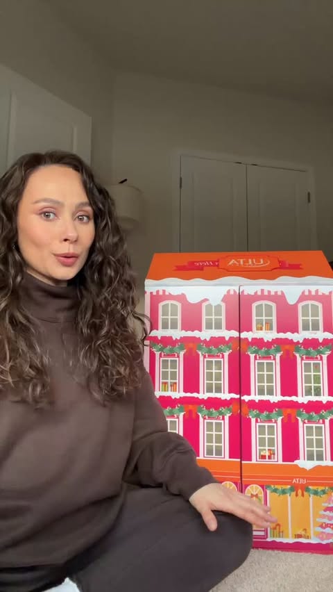 Instagram post by @morganturnermakeup for Ulta Beauty. Caption reads: Unboxing this MANSION of an advent calendar from....