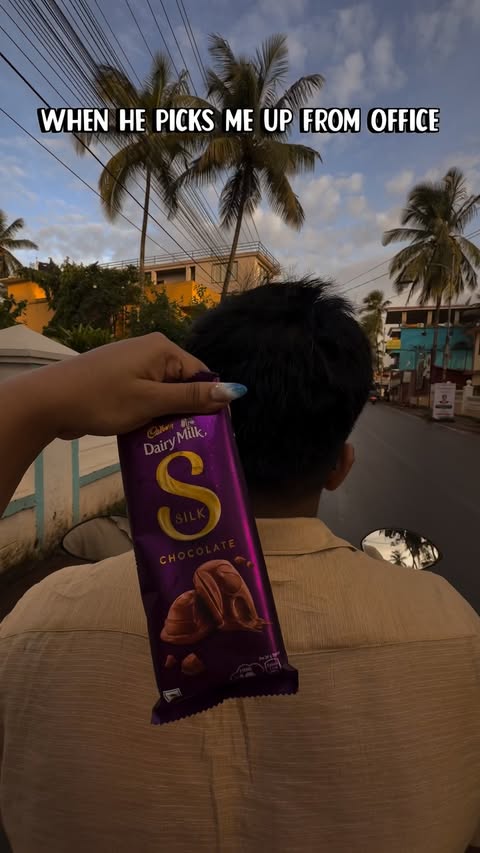 Instagram post by @solanki_bhowmick for Cadbury Dairy Milk Silk. Caption reads: Some days just need a little extra sweetness. And....