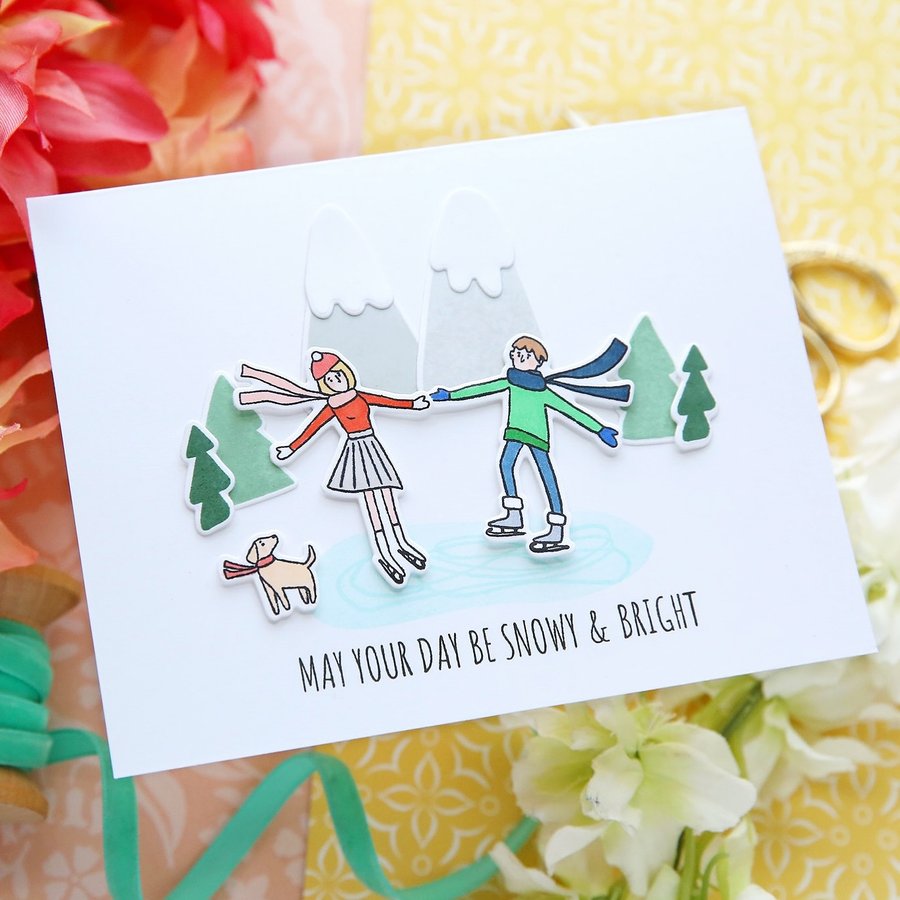 Instagram post by @laurafadora for Hero Arts. Caption reads: [...] new STAMPtember® collaboration with....