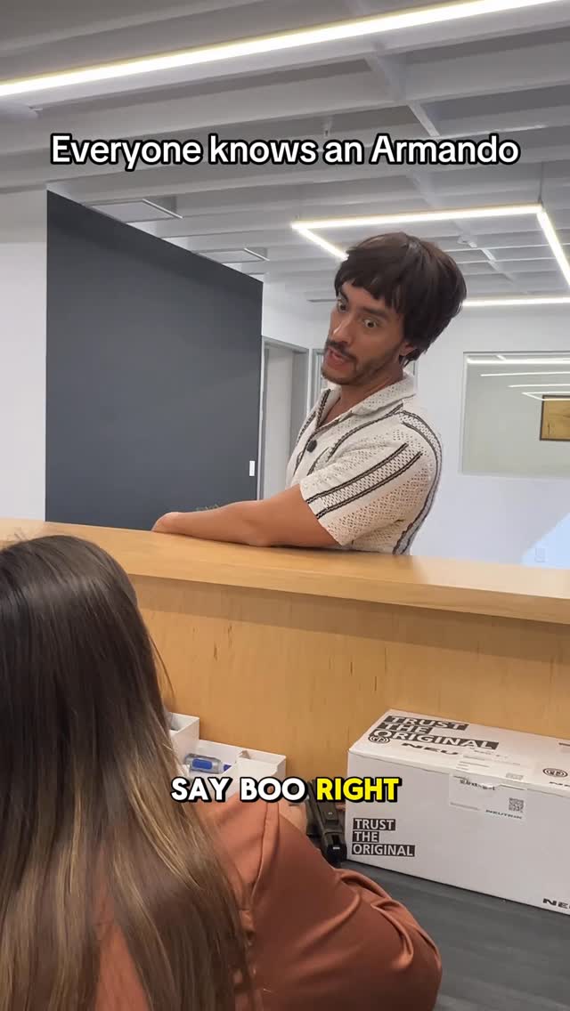 Instagram post by @clickupcomedy for ClickUp. Caption reads: When the real horror is your coworker....