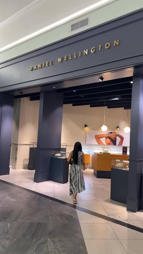 Instagram post by @andrea_g_30 for Daniel Wellington. Caption reads: Timeless elegance found at the Daniel Wellington....