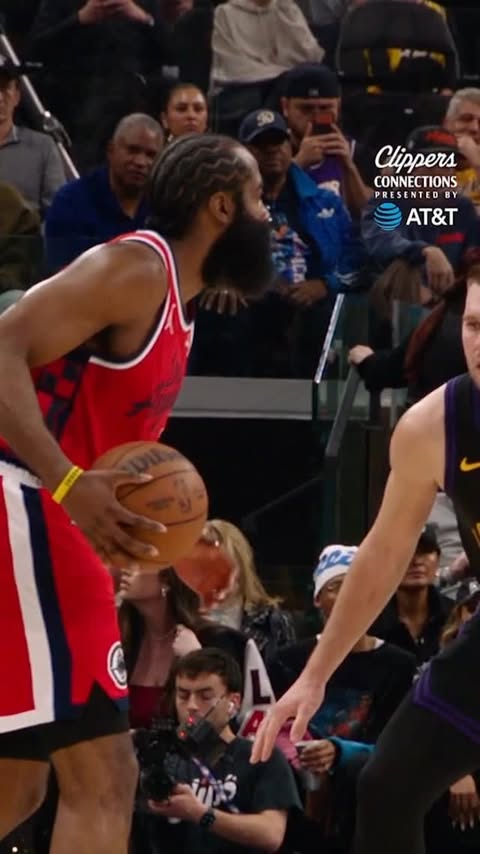 Instagram post by @laclippers for AT&T. Caption reads: “His passing ability is one his greatest....