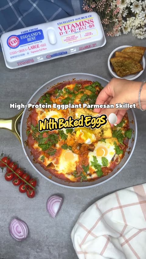 Instagram post by @wearejustthe3ofus for Eggland's Best. Caption reads: [...] You need to try this 😋 Follow @egglandsbest....