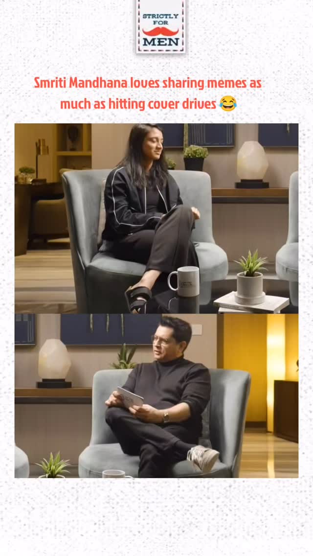 Instagram post by @strictlyformenofficial for Herbalife. Caption reads: Memes is her therapy too 😍💃🏻
•
•
Full podcast....