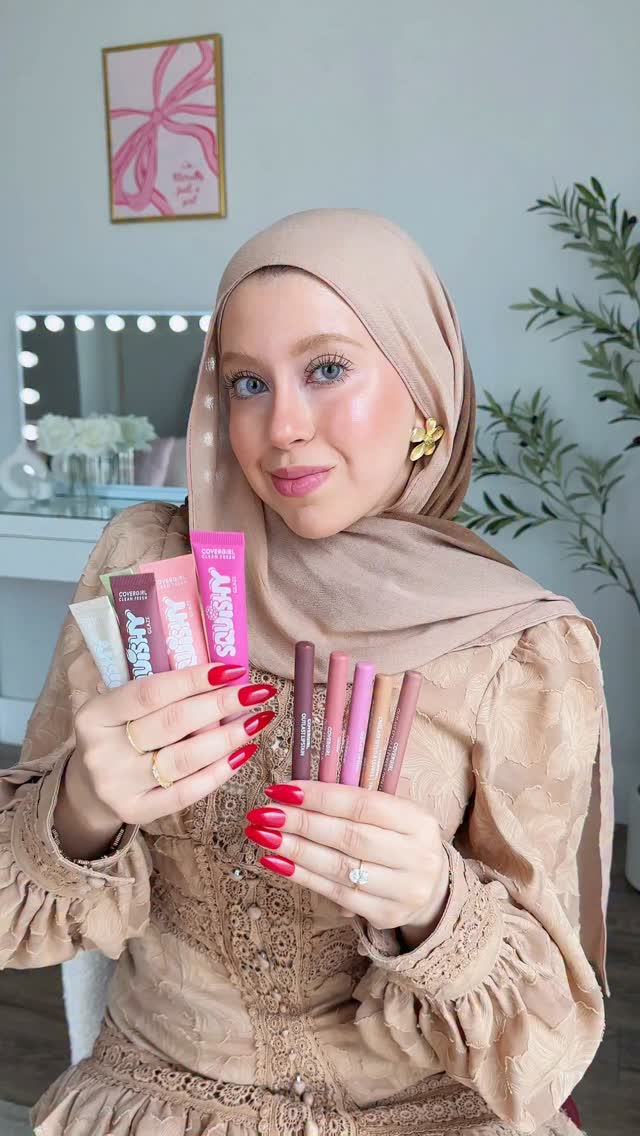 Instagram post by @hadeer_mohiey for COVERGIRL. Caption reads: [...] that actually lasts? Count me in ✨💄....