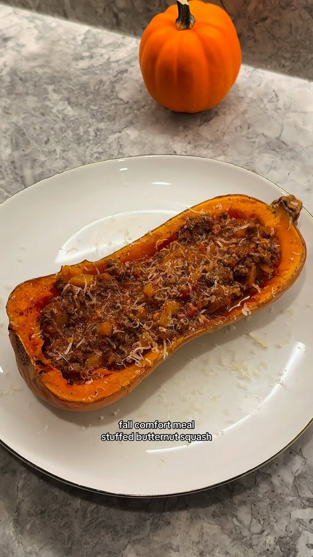 Instagram post by @misha__bell for Caraway Home. Caption reads: Fall comfort meals are the best!⁣ 😋🍂
Try this....