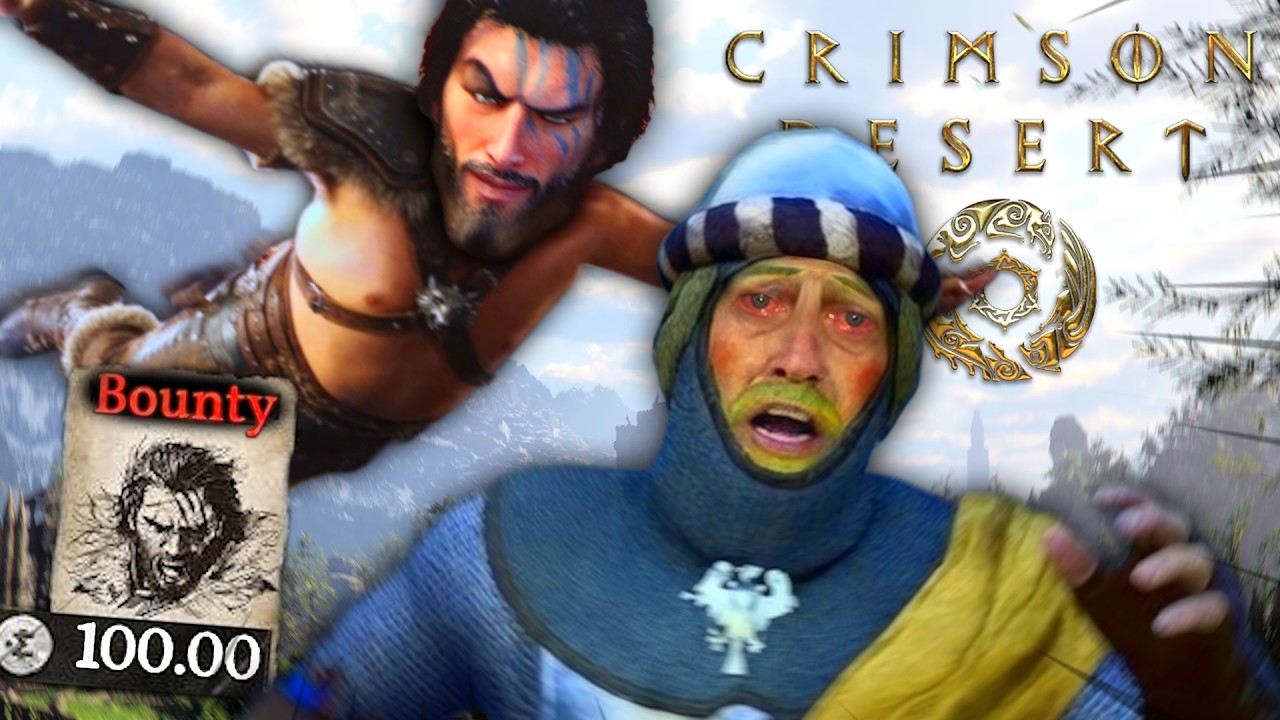 YouTube post by @kel_ski for Fernandes Supermercados. Caption reads: Wait... Crimson Desert might be peak....