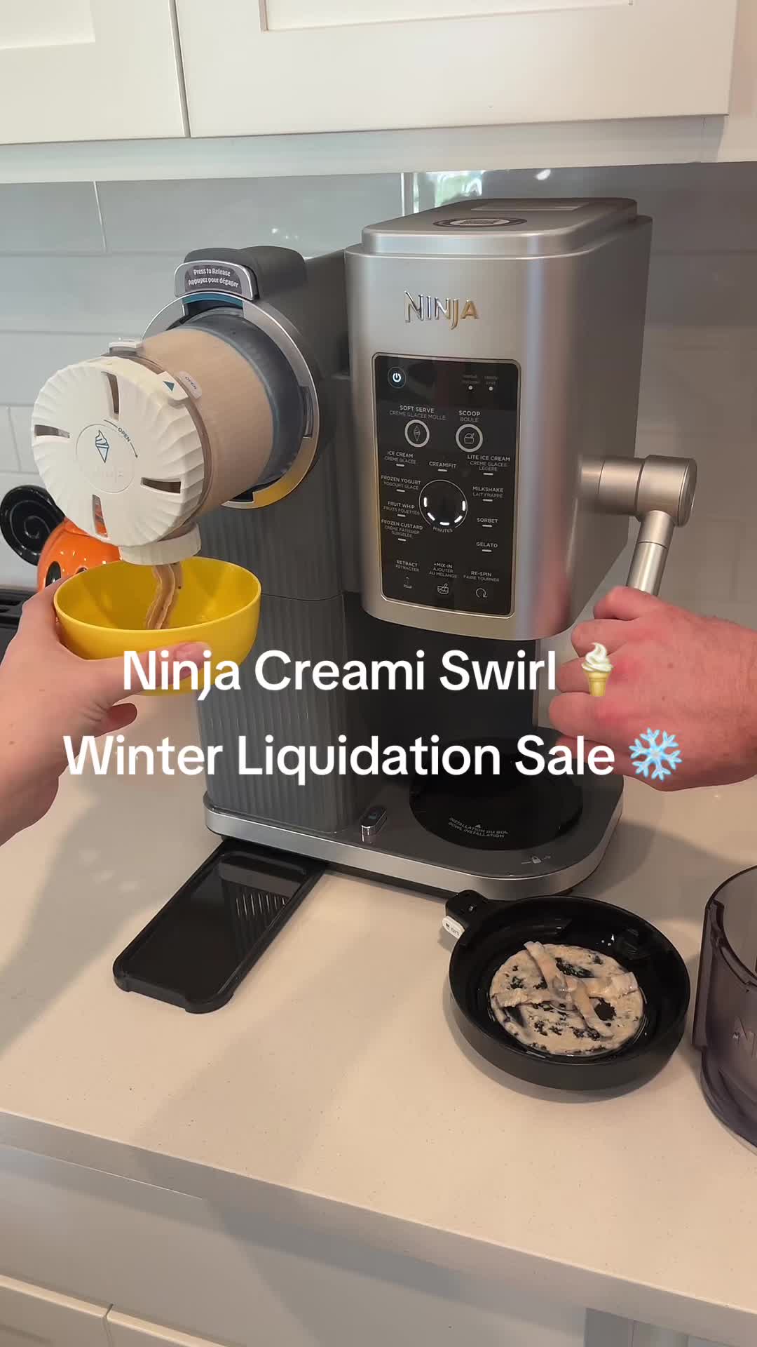 TikTok post by @brookeswate22 for Ninja Kitchen. Caption reads: @Ninja Kitchen #ninjacreami #ninjaswirl [...].