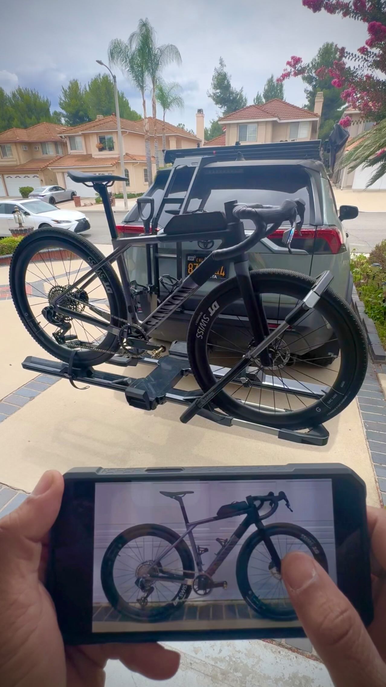 Instagram post by @adrian.andrada for Canyon. Caption reads: When the weather is this nice why sit at home and....