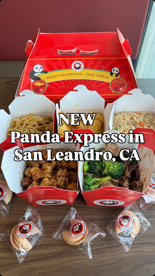 Instagram post by @baygirlseat for Panda Express. Caption reads: #PandaExpressPartner San Leandro! There’s a new....