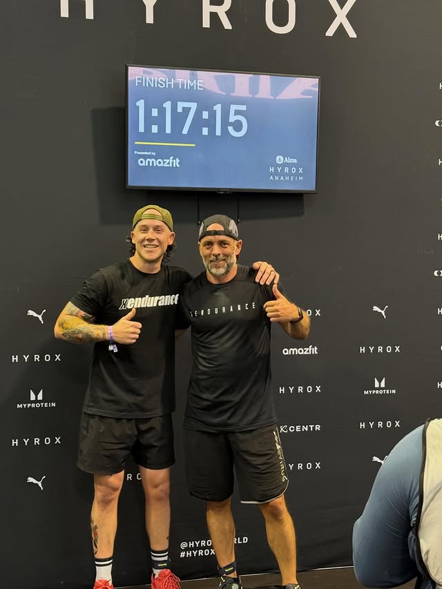 Instagram post by @fire.athlete for Xendurance. Caption reads: [...] for being an incredible partner. @xendurance....