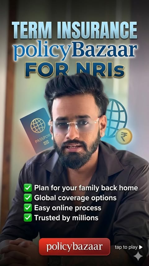Instagram post by @anchor_abhishekraj for Policybazaar. Caption reads: [...] #FinancialPlanning #FamilyProtection....