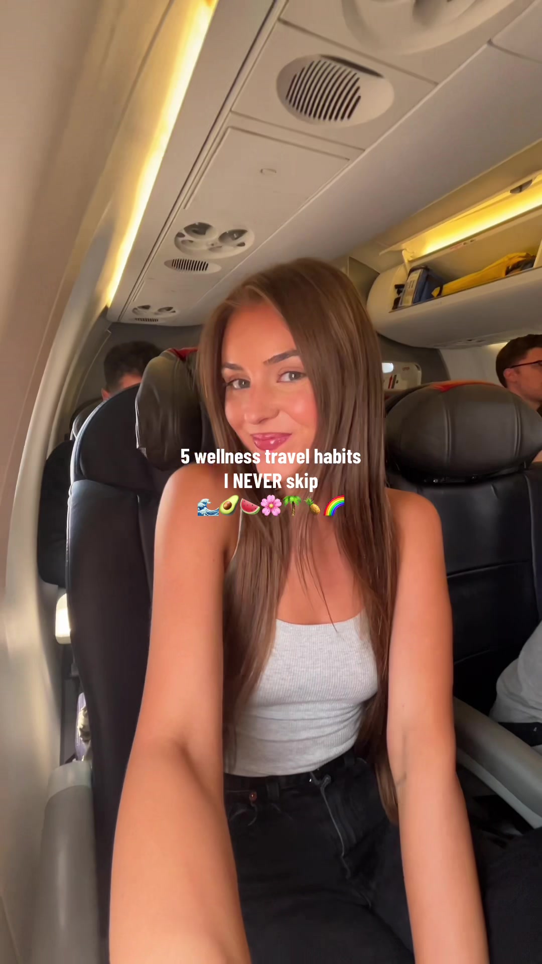 TikTok post by @wrenjubilee for Cymbiotika. Caption reads: [...] #wellnesshabits #traveltips....