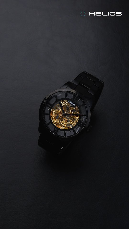 Instagram post by @helioswatches for Fossil. Caption reads: @fossil.in is known for seamlessly blending....