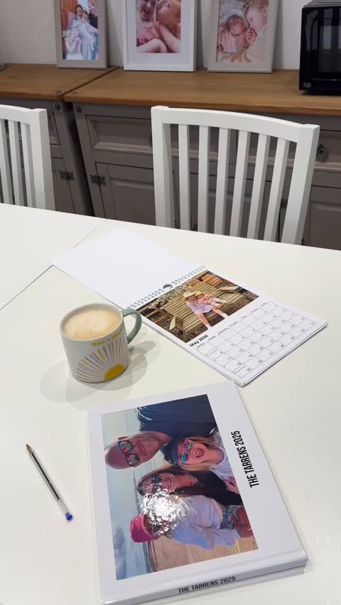 Instagram post by @tashtarren for Photobox. Caption reads: [...] creating a photo book thanks to @photoboxuk,....