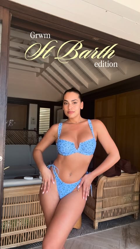 Instagram post by @imlorenaduran for Monday Swimwear. Caption reads: [...] Barth edition day one ✨🦋 @mondayswimwear.