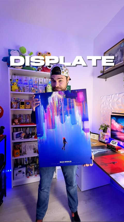 Instagram post by @64bitnathan for Displate. Caption reads: [...] little more mine. VERY much appreciate....