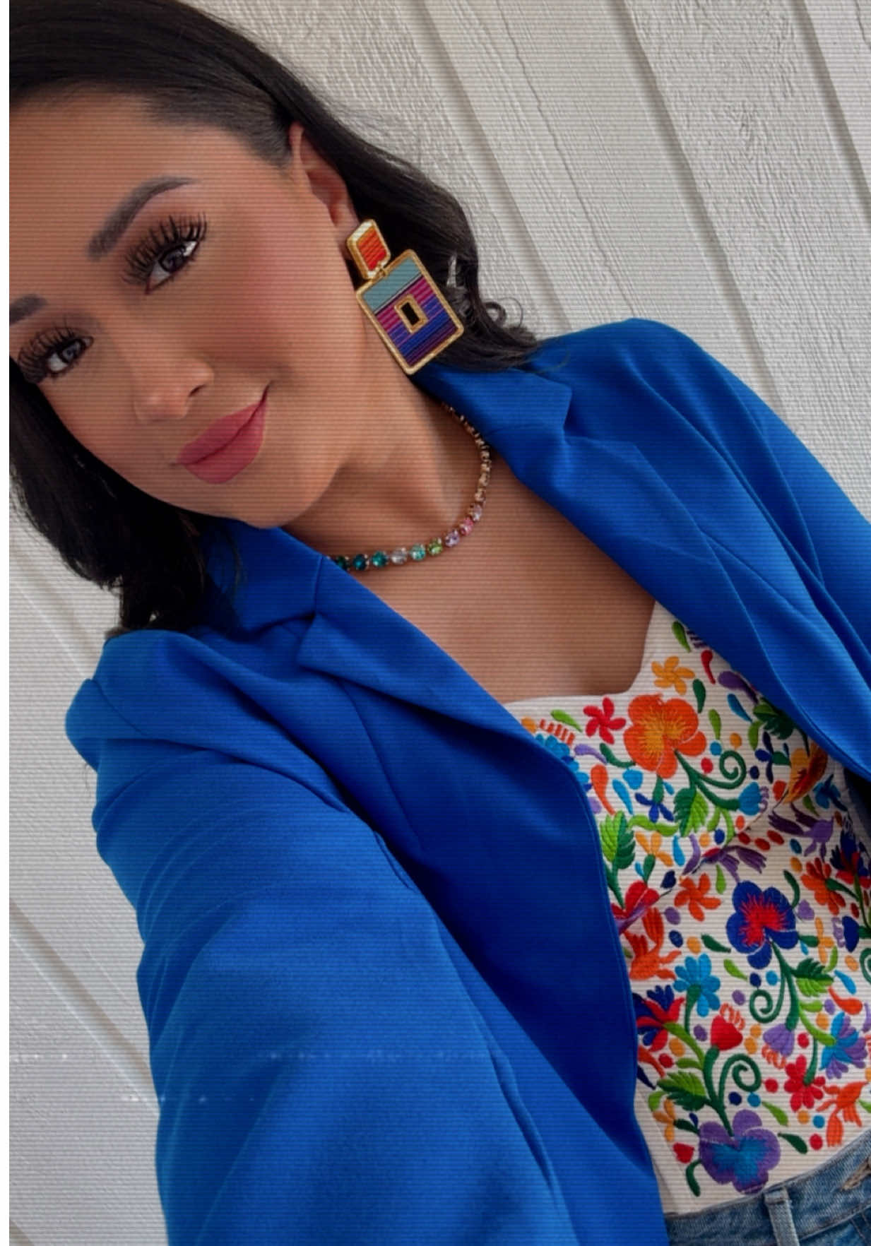 TikTok post by an influencer for Cicy Bell Shop. Caption reads: [...] blazer for summer! @Cicy Bell shop #blazer....