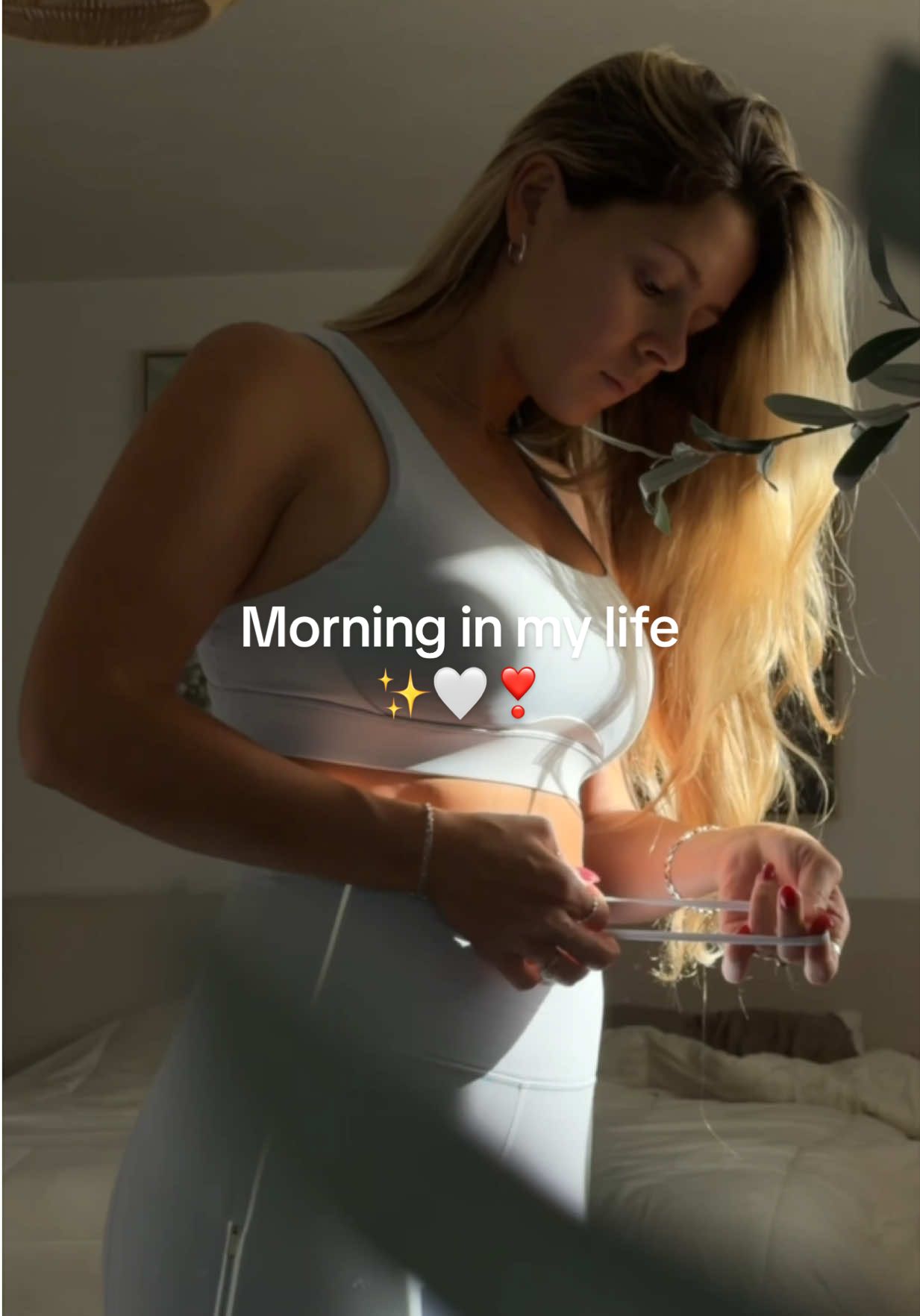 TikTok post by @kennabang for Athleta. Caption reads: [...] morning vlogs, so here you go!! Wearing....