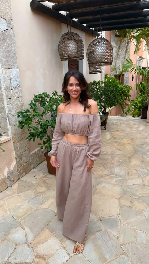 Instagram post by @hayleysparkestv for Izabel London. Caption reads: What I’ve been wearing in Tenerife ☀️🌴 Outfit one....