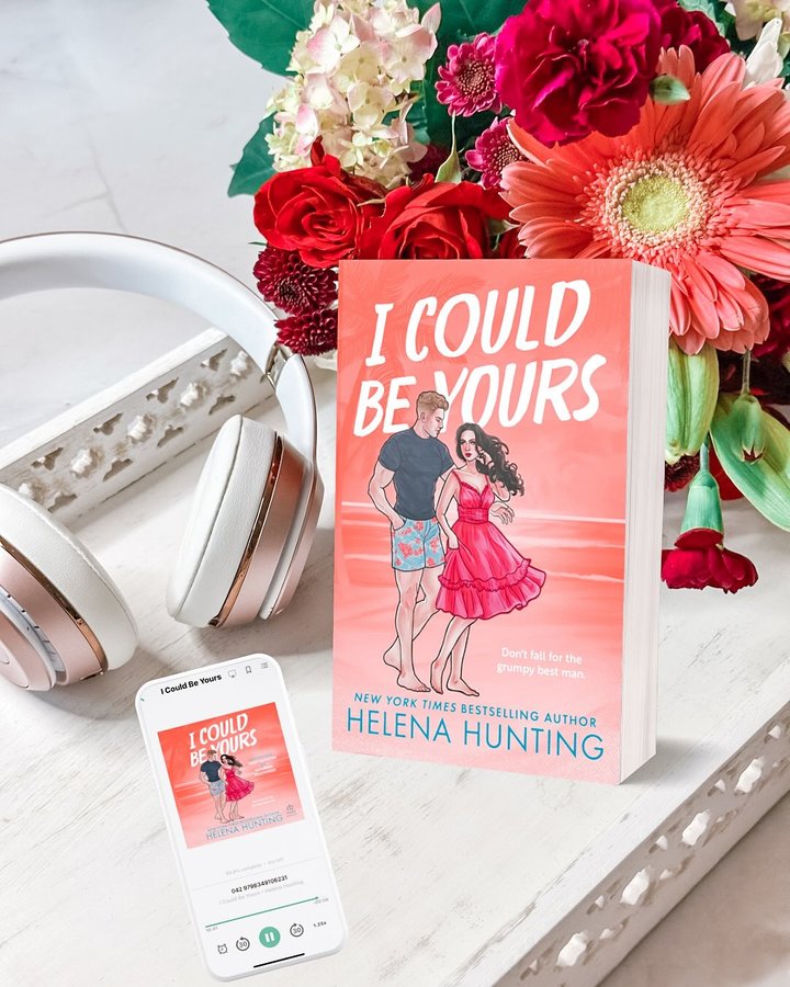 Instagram post by an influencer for Dreamscape Media. Caption reads: I Could Be Yours by Helena Hunting Happy Release....