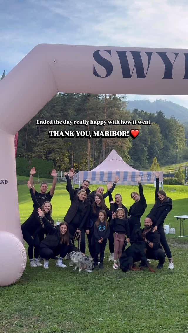 Instagram post by @beswy_community for SWYbrand. Caption reads: How did you like today’s Walking Club, Maribor?....