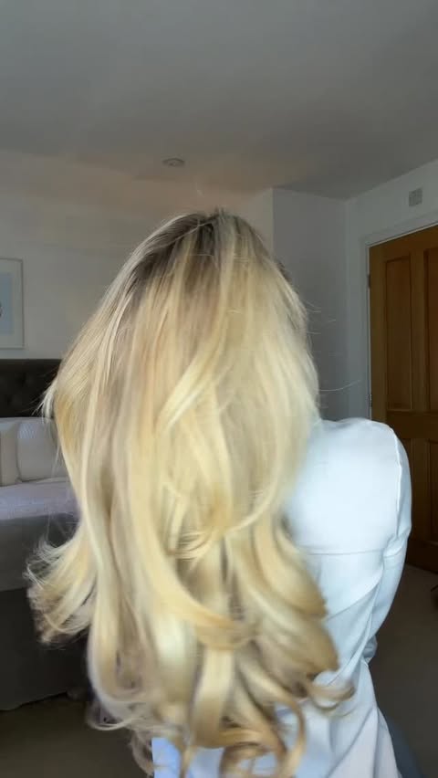 Instagram post by @hollielouisezive for Beauty Works Hair Extensions. Caption reads: AD The perfect way to create a salon-style....