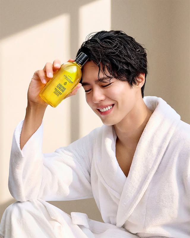 Instagram post by @bogummy for L'OCCITANE en Provence. Caption reads: There’s a reason this bottle is famous. L’Occitane....