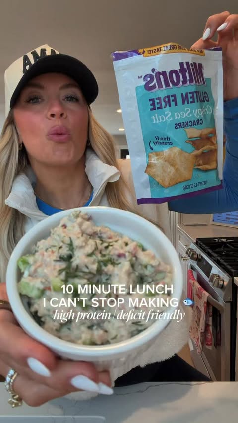 Instagram post by an influencer for Milton’s. Caption reads: [...] tuna salad with @eatmiltons Gluten Free....