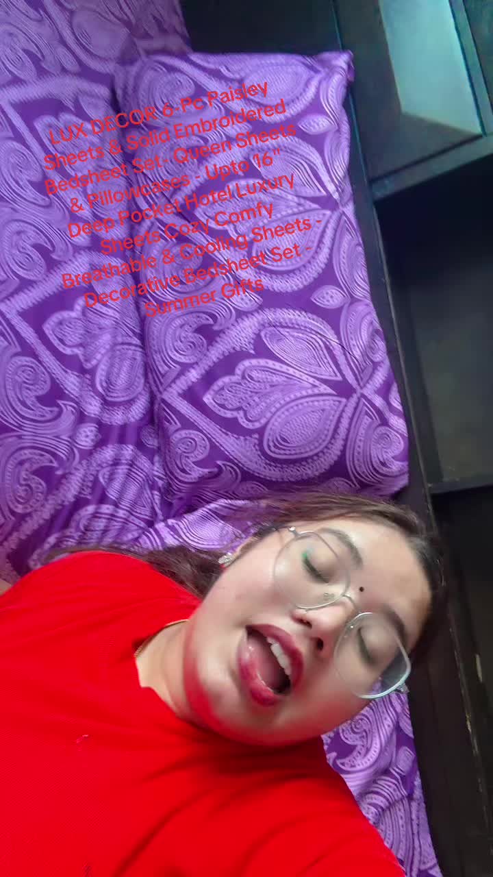 TikTok post by @alwzsmile7 for Lux Decor Collection. Caption reads: [...] Bedsheet Set - Summer Gifts@Lux Decor....