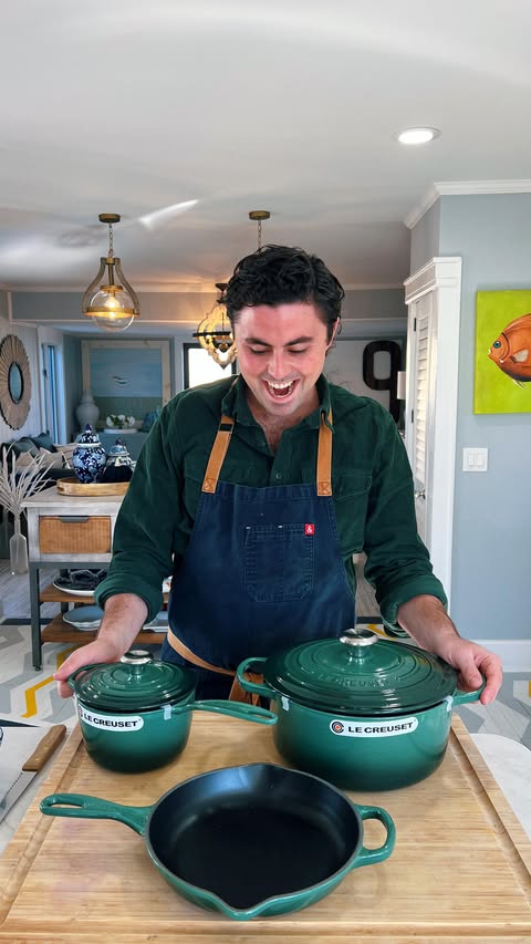 Instagram post by @kdmkitchen for Le Creuset. Caption reads: My first pop up!!! Event details with @lecreuset....