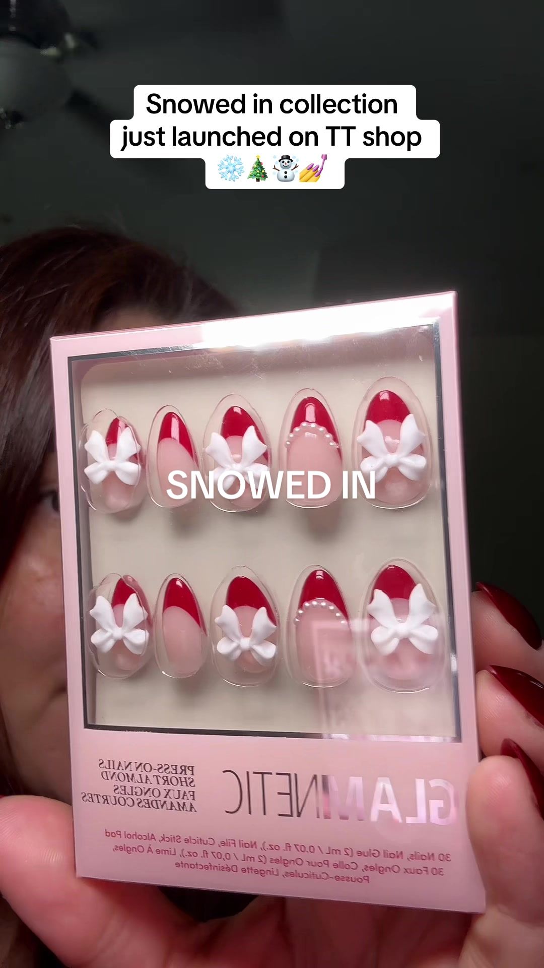 TikTok post by @heycillaa for Glamnetic. Caption reads: Which one is your fave? @Glamnetic #glamneticnails....