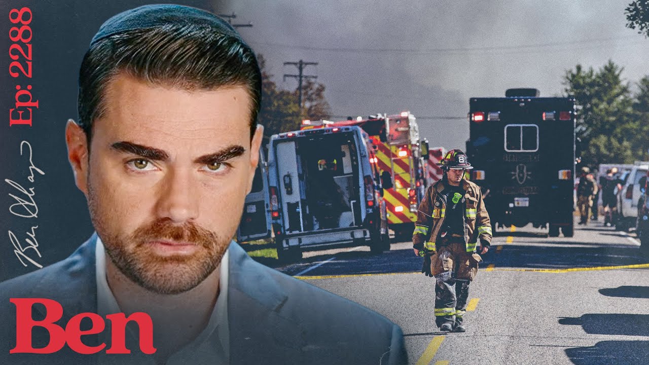 YouTube post by @BenShapiro for ZipRecruiter. Caption reads: ANOTHER Church Shooting…What The Hell Is Going On?.