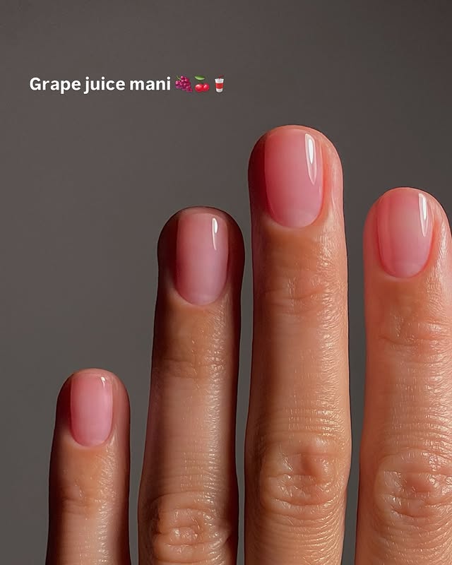 Instagram post by @matejanova for Manucurist. Caption reads: [...] manicure using Active Glow Grape by....
