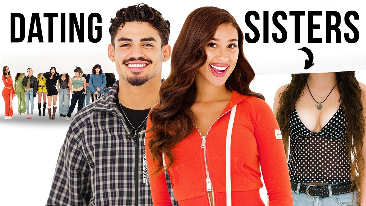 YouTube post by @DavidAlvareeezy for Herohero. Caption reads: Blind Dating 5 Girls AND Their Sisters (Twins).