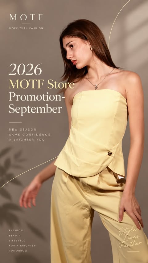 Instagram post by @aniichakhunashvili for MOTF. Caption reads: Search and follow my fave Fashion store 👉MOTF👈....