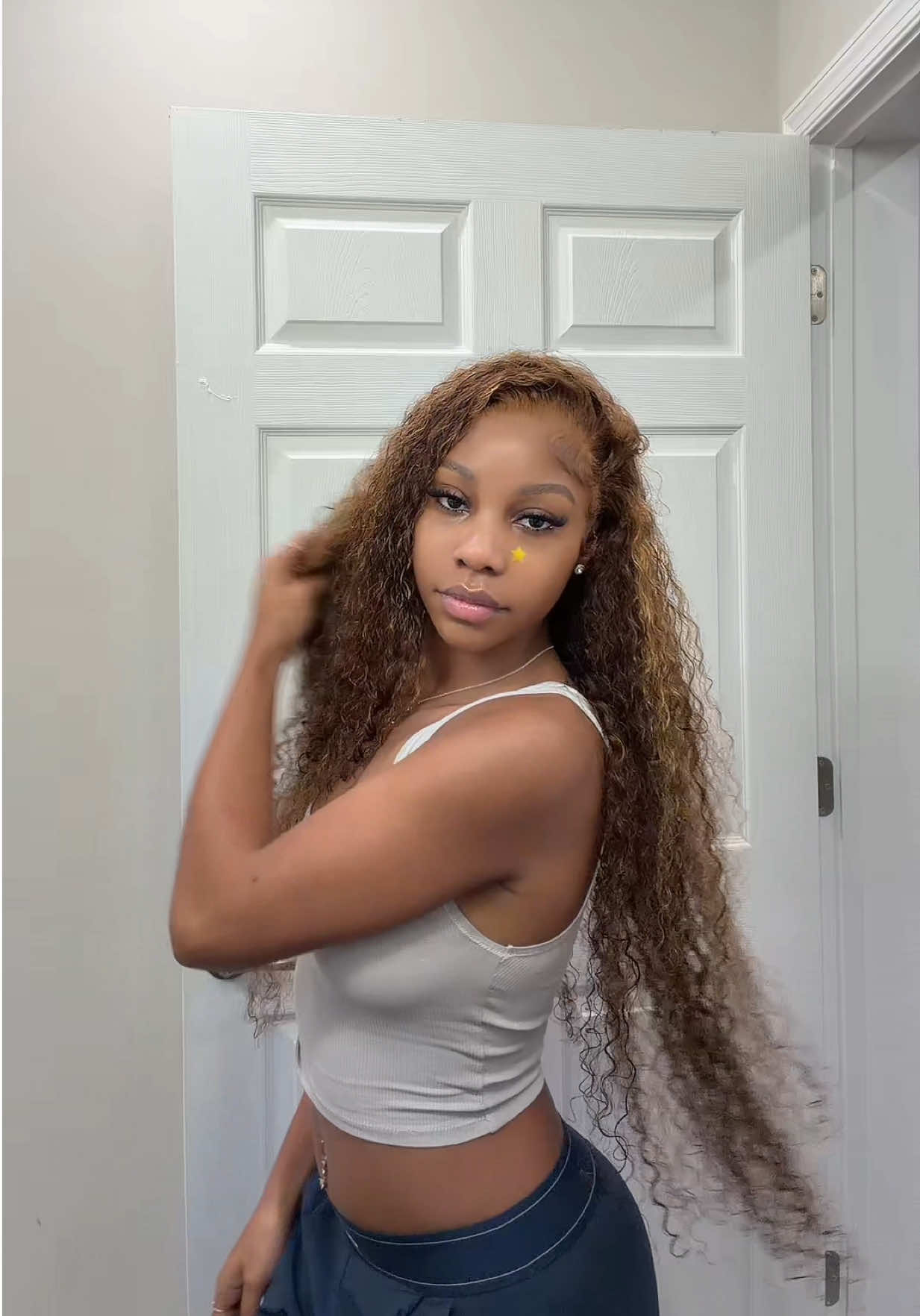 TikTok post by @only1nicia for Zlike Hair. Caption reads: @Zlike Hair @Zlike Hair Store 🤎 #deepwave [...].