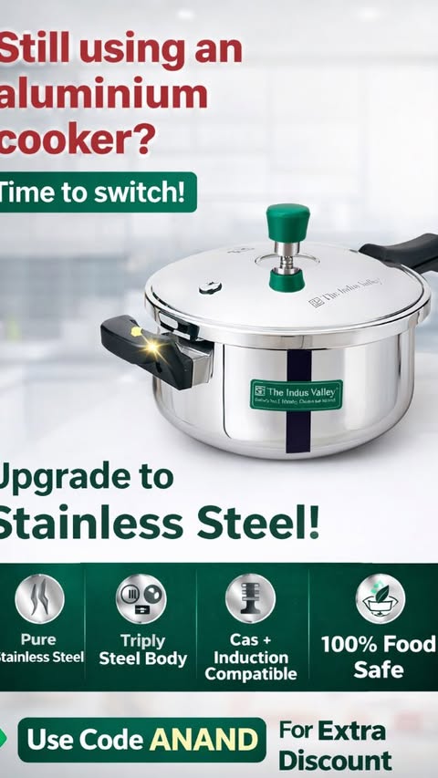 Instagram post by @mrs._s_pandey for The Indus Valley. Caption reads: [...] ✨

I’ve upgraded my kitchen with The Indus....